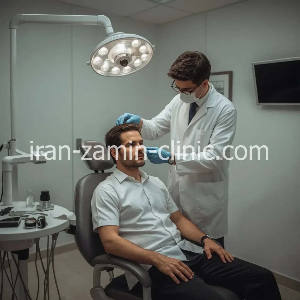 کلینیک ایران زمین خدمات کاشت مو با خط رویش طبیعی در تهران منطقه جردن