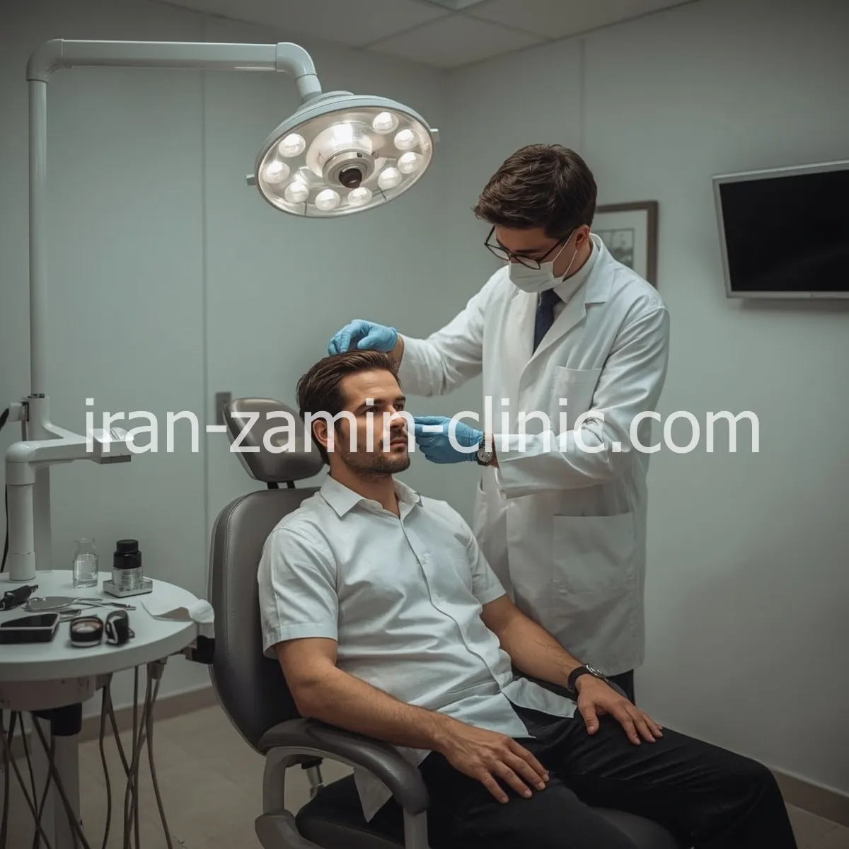 کلینیک ایران زمین خدمات کاشت مو با خط رویش طبیعی در تهران منطقه جردن